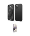 ieg™ iPhone 14 Kılıf Kozmos Yansıma Özel Seri - Siyah Bilvis 3D Mat Cam Ekran Koruyucu