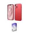 ieg™ iPhone 14 Kılıf Kozmos Yansıma Özel Seri - Siyah Bilvis 5in1 3D Magic Cam Ekran Koruyucu