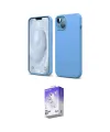 ieg™ iPhone 14 Kılıf Kozmos Yansıma Özel Seri - Siyah Bilvis 5in1 3D Magic Cam Ekran Koruyucu