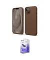 ieg™ iPhone 14 Kılıf Kozmos Yansıma Özel Seri - Siyah Bilvis 5in1 5D Magic Hayalet Cam Ekran Koruyucu