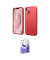 ieg™ iPhone 14 Kılıf Kozmos Yansıma Özel Seri - Siyah Bilvis 5in1 5D Magic Hayalet Cam Ekran Koruyucu