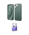 ieg™ iPhone 14 Kılıf Kozmos Yansıma Özel Seri - Siyah Bilvis 5in1 5D Magic Hayalet Cam Ekran Koruyucu