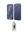 ieg™ iPhone 14 Kılıf Kozmos Yansıma Özel Seri - Siyah Bilvis Hayalet Cam Ekran Koruyucu
