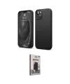 ieg™ iPhone 14 Kılıf Kozmos Yansıma Özel Seri - Siyah Bilvis Hayalet Cam Ekran Koruyucu