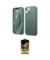 ieg™ iPhone 14 Kılıf Kozmos Yansıma Özel Seri - Siyah Buffer Cam Ekran Koruyucu