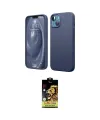 ieg™ iPhone 14 Kılıf Kozmos Yansıma Özel Seri - Siyah Buffer Cam Ekran Koruyucu