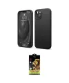 ieg™ iPhone 14 Kılıf Kozmos Yansıma Özel Seri - Siyah Buffer Cam Ekran Koruyucu
