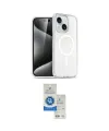 ieg™ iPhone 14 Kılıf Nova Asil Prime - Şeffaf Royal Nano Ekran Koruyucu