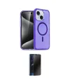 ieg™ iPhone 14 Kılıf Nova Asil Prime - Siyah 3D Antistatik Hayalet Cam Ekran Koruyucu