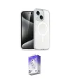 ieg™ iPhone 14 Kılıf Nova Asil Prime - Siyah Bilvis 5in1 3D Magic Cam Ekran Koruyucu