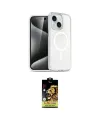ieg™ iPhone 14 Kılıf Nova Asil Prime - Siyah Buffer Cam Ekran Koruyucu