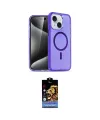 ieg™ iPhone 14 Kılıf Nova Asil Prime - Siyah Buffer Hayalet Cam Ekran Koruyucu