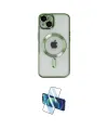 ieg™ iPhone 14 Kılıf Nova Işık Özel Seri - Siyah 3D Antistatik Cam Ekran Koruyucu