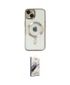 ieg™ iPhone 14 Kılıf Nova Işık Özel Seri - Siyah Bilvis 3D Mat Cam Ekran Koruyucu