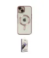ieg™ iPhone 14 Kılıf Nova Işık Özel Seri - Siyah Bilvis 3D Mat Cam Ekran Koruyucu