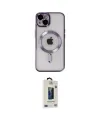 ieg™ iPhone 14 Kılıf Nova Işık Özel Seri - Siyah Bilvis Hayalet Cam Ekran Koruyucu