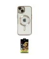 ieg™ iPhone 14 Kılıf Nova Işık Özel Seri - Siyah Buffer Cam Ekran Koruyucu