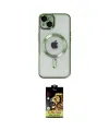 ieg™ iPhone 14 Kılıf Nova Işık Özel Seri - Siyah Buffer Cam Ekran Koruyucu