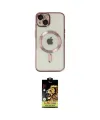 ieg™ iPhone 14 Kılıf Nova Işık Özel Seri - Siyah Buffer Cam Ekran Koruyucu