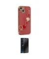 ieg™ iPhone 14 Kılıf Nova Işık Prime - Siyah 3D Antistatik Hayalet Cam Ekran Koruyucu