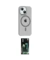 ieg™ iPhone 14 Kılıf Pusula Form Özel Seri - Şeffaf 360 Full Body Arka Koruyucu