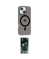 ieg™ iPhone 14 Kılıf Pusula Form Özel Seri - Şeffaf 360 Full Body Arka Koruyucu