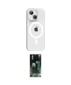 ieg™ iPhone 14 Kılıf Pusula Form Özel Seri - Şeffaf 360 Full Body Arka Koruyucu