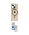 ieg™ iPhone 14 Kılıf Pusula Form Özel Seri - Şeffaf Royal Nano Ekran Koruyucu