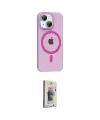 ieg™ iPhone 14 Kılıf Pusula Form Özel Seri - Siyah Bilvis 3D Cam Ekran Koruyucu