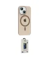 ieg™ iPhone 14 Kılıf Pusula Form Özel Seri - Siyah Bilvis Hayalet Cam Ekran Koruyucu