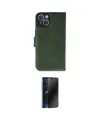 ieg™ iPhone 14 Kılıf Siluet Işık Serisi - Siyah 3D Antistatik Hayalet Cam Ekran Koruyucu