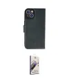 ieg™ iPhone 14 Kılıf Siluet Işık Serisi - Siyah Bilvis 3D Mat Cam Ekran Koruyucu