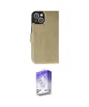ieg™ iPhone 14 Kılıf Siluet Işık Serisi - Siyah Bilvis 5in1 3D Magic Cam Ekran Koruyucu