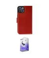 ieg™ iPhone 14 Kılıf Siluet Işık Serisi - Siyah Bilvis 5in1 5D Magic Hayalet Cam Ekran Koruyucu
