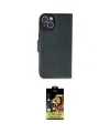 ieg™ iPhone 14 Kılıf Siluet Işık Serisi - Siyah Buffer Cam Ekran Koruyucu