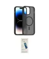 ieg™ iPhone 14 Kılıf Siluet Minimal Prime - Şeffaf Pasifik Cam Ekran Koruyucu
