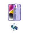 ieg™ iPhone 14 Kılıf Siluet Minimal Prime - Siyah 3D Antistatik Cam Ekran Koruyucu