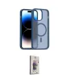 ieg™ iPhone 14 Kılıf Siluet Minimal Prime - Siyah Bilvis 3D Cam Ekran Koruyucu