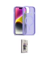 ieg™ iPhone 14 Kılıf Siluet Minimal Prime - Siyah Bilvis 3D Cam Ekran Koruyucu