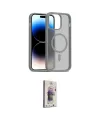 ieg™ iPhone 14 Kılıf Siluet Minimal Prime - Siyah Bilvis 3D Cam Ekran Koruyucu