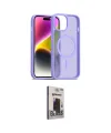 ieg™ iPhone 14 Kılıf Siluet Minimal Prime - Siyah Bilvis Hayalet Cam Ekran Koruyucu