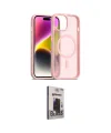 ieg™ iPhone 14 Kılıf Siluet Minimal Prime - Siyah Bilvis Hayalet Cam Ekran Koruyucu