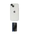 ieg™ iPhone 14 Kılıf Ufuk Minimal Özel Seri - Siyah 3D Antistatik Hayalet Cam Ekran Koruyucu