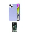 ieg™ iPhone 14 Kılıf Ufuk Serisi - Şeffaf 360 Full Body Arka Koruyucu
