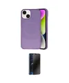 ieg™ iPhone 14 Kılıf Ufuk Serisi - Siyah 3D Antistatik Hayalet Cam Ekran Koruyucu