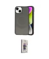 ieg™ iPhone 14 Kılıf Ufuk Serisi - Siyah Bilvis 3D Cam Ekran Koruyucu
