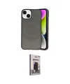 ieg™ iPhone 14 Kılıf Ufuk Serisi - Siyah Bilvis Hayalet Cam Ekran Koruyucu