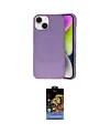 ieg™ iPhone 14 Kılıf Ufuk Serisi - Siyah Buffer Hayalet Cam Ekran Koruyucu