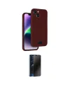 ieg™ iPhone 14 Kılıf Vadi Çizgi Prime - Siyah 3D Antistatik Hayalet Cam Ekran Koruyucu