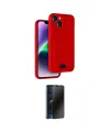 ieg™ iPhone 14 Kılıf Vadi Çizgi Prime - Siyah 3D Antistatik Hayalet Cam Ekran Koruyucu